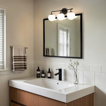 Louis Parisian Globe Metal/Frosted Glass Modern Contemporary LED Vanity